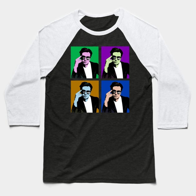 Sebastian Stan Andy Warhol Squared Baseball T-Shirt by RustedSoldier